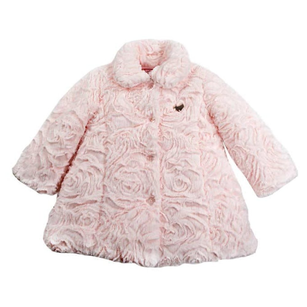 Juicy Couture Kids Pink Plush Jacket